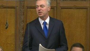 Simon Kirby speaking at PMQs