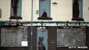 A derelict pub in Liverpool