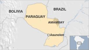 Map of Paraguay