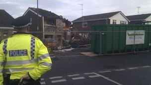 Police cordon. Picture - BBC's Matt Treacy