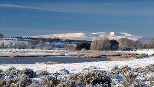 Brecon Beacons in the snow