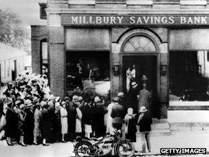 The 1929 run on the Millbury savings bank in Massachusetts