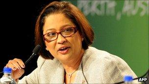 Trinidad and Tobago Prime Minister Kamla Persdad-Bissessar, 30 October 2011