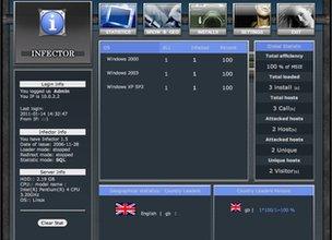Infector user interface