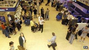 Passengers at Heathrow