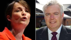 Kirsty Williams and Carwyn Jones