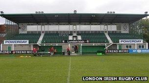 London Irish training ground in Sunbury