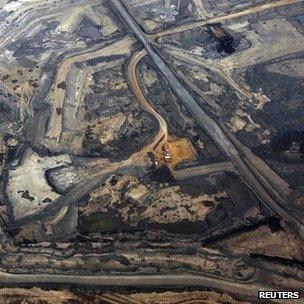 Syncrude tar sands development in Alberta