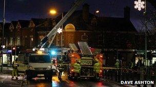 Storm damage in Heaton Moor