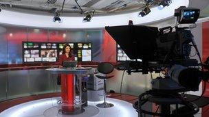 BBC World News set