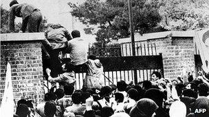 US embassy in Tehran stormed in 1979