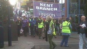 Maidstone protest