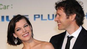 Milla Jovovich and Paul Anderson