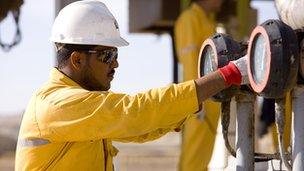 Dana Petroleum worker at North Zeit Bay operation