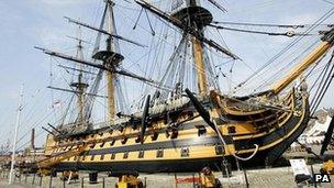 HMS Victory in Portsmouth