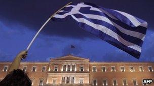 Demonstrators in Athens, May 2011