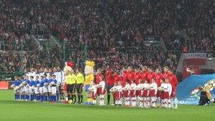 Poland play Italy at Wroclaw (Nov 2011)