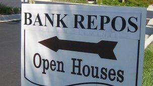 Bank repossession sign