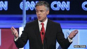 Jon Huntsman at CNN televised debate 22 November 2011