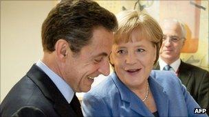 Nicolas Sarkozy and Angela Merkel in Brussels 30 November, 2011