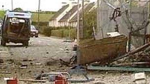 Loughgall after IRA attack