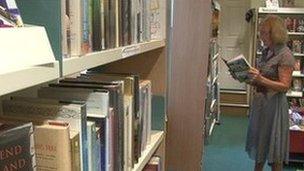 Veral Marshall in Burford Library