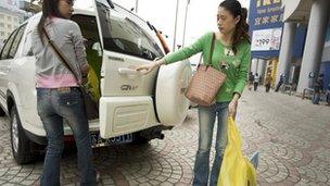 Shoppers at Ikea in Beijing