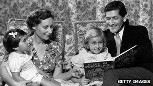 A traditional family in the 1950s