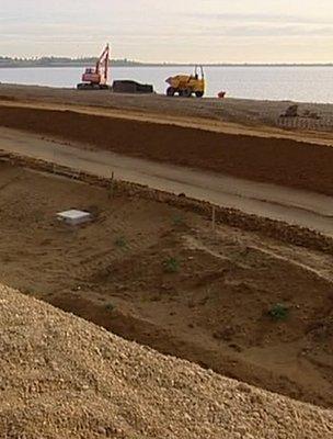 New dam being built in Essex, South-East England (Image: BBC)