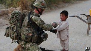 British soldiers in Nad e Ali district