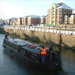 The Black Prince at Swansea Marina