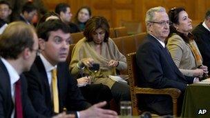 A meeting of the ICJ in The Hague, 5 December 2011