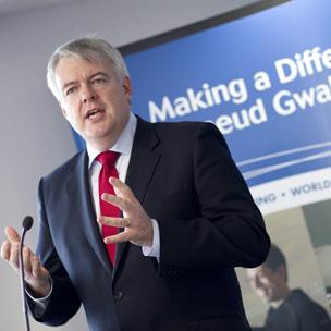 Carwyn Jones at the official opening