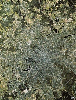 Satellite image of Moscow (Image: Science Photo Library)