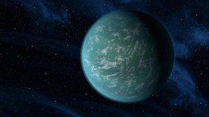 Artist's conception of Kepler 22-b