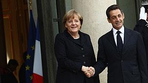 Angela Merkel and Nicolas Sarkozy