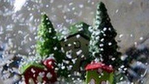 Christmas snow globe