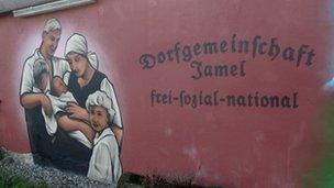 Mural in the village of Jamel