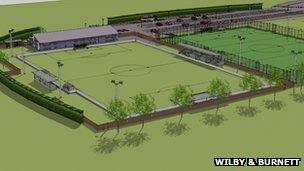 Bury Town Football Club's proposed new stadium