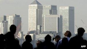 Canary Wharf commuters