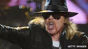 Axl Rose of Guns N' Roses