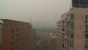 Beijing in the smog