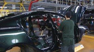 Car production at Jaguar