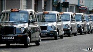 London taxi rank