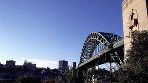 Tyne Bridge and Newcastle skyline