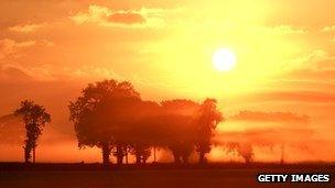 Sun and countryside