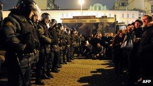 Protests in Russia following the outcome of the election 7 December 2011