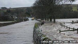 Flooding at Grinton