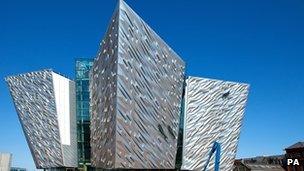 The building is due to open in time for the centenary of the sinking of the Titanic in April 2012.