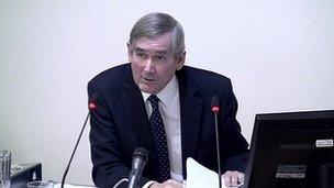 Former Information Commissioner Richard Thomas at the Leveson Inquiry